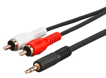 MicroConnect AUDLC2G 3.5mm - 2xRCA 1.5m Gold AUDLC2G