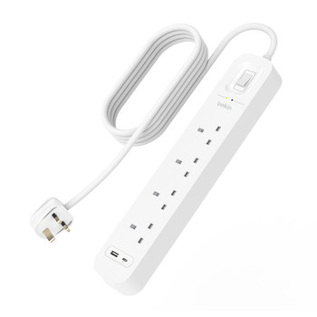 Belkin Connect 525 J 4 AC outlets White Universal 2 m 1 pcs SRB001AF2M