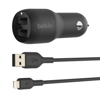 Belkin BOOST?CHARGE Auto Cigar lighter 4.8 A Black CCB001BTBK