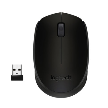 Logitech M170 Wireless Mouse Ambidextrous Optical RF Wireless 1000 DPI Black 910-004424
