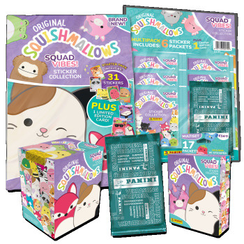 Panini Squishmallows Squad Vibes Sticker Collection