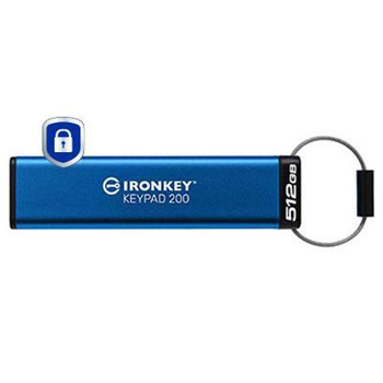 Kingston IKKP200/512GB Ironkey 512Gb Keypad 200. IKKP200/512GB