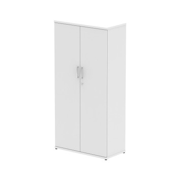 Dynamic Impulse W800 X D400 X H1600mm 3 Shelf Cupboard White Finish - S00011 S00011 Dynamic Impulse W800 X D400 X H1600mm 3 Shelf Cupboard White Finish - S00011 S00011