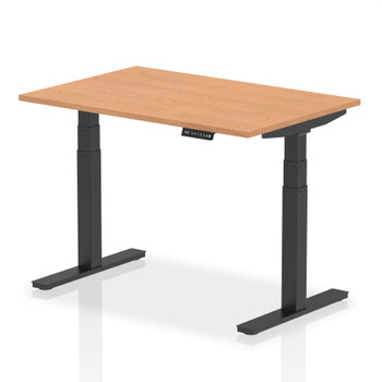Dynamic Air 1200 X 800Mm Height Adjustable Desk Oak Top Black Leg HA01201 HA01201 Dynamic Air 1200 X 800Mm Height Adjustable Desk Oak Top Black Leg HA01201 HA01201