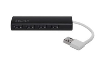 Belkin F4U042BT USB 2.0 HUB 1:4 SLIM Pass BLK F4U042BT