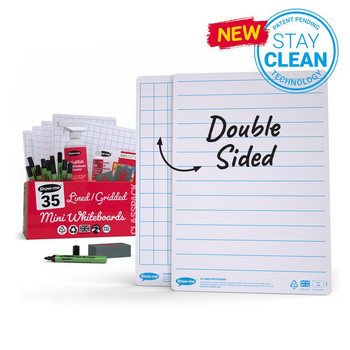 Show-Me Classpack A4 Lined/Gridded Whiteboards And Accessories Pk35 - C/GLB C/GLB Show-Me Classpack A4 Lined/Gridded Whiteboards And Accessories Pk35 - C/GLB C/GLB
