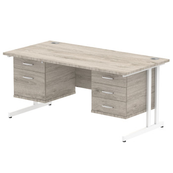 Dynamic Impulse W1600 X D800 X H730mm Straight Office Desk Cantilever Leg With 1 I003495 Dynamic Impulse W1600 X D800 X H730mm Straight Office Desk Cantilever Leg With 1 I003495