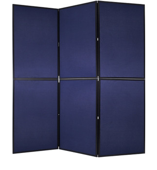 Bi-Office Showboard Exhibition System 6 Panel Blue/Grey DSP330516 Bi-Office Showboard Exhibition System 6 Panel Blue/Grey DSP330516