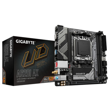 GIGABYTE A620I AX Motherboard - Supports AMD Ryzen 8000 CPUs 5+2+1 Phases Digita A620I AX