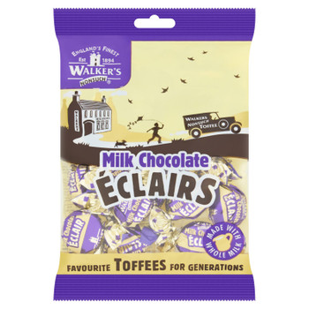 Walkers Milk Chocolate Eclairs Bag 150G - 0401383 0401383 Walkers Milk Chocolate Eclairs Bag 150G - 0401383 0401383