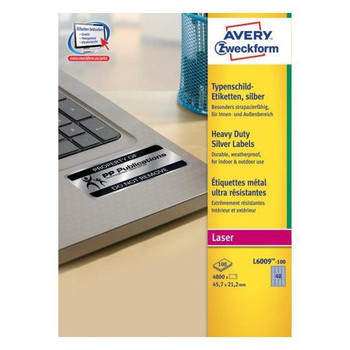 Avery L6009-100 Self-Adhesive Label Rounded L6009-100