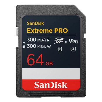 SanDisk Extreme PRO 64 GB SDXC Class 10 UHS-II 300 MB/s 300 MB/s SDSDXDM-064G-GN4IN SanDisk Extreme PRO 64 GB SDXC Class 10 UHS-II 300 MB/s 300 MB/s SDSDXDM-064G-GN4IN