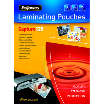 Fellowes ImageLast A4 125 Micron Laminating Pouch - 100 pack Transparent Plastic 5307407 Fellowes ImageLast A4 125 Micron Laminating Pouch - 100 pack Transparent Plastic 5307407