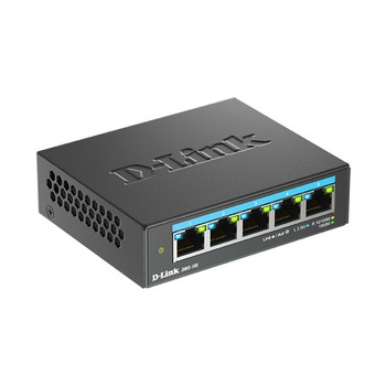 D-Link 5-Port Multi-Gigabit Unmanaged Switch Unmanaged 2.5G Ethernet 100/1000/25 DMS-105/B