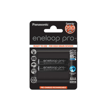Panasonic BK-4HCDE/2BE 1x2 Eneloop Pro Micro AAA 930 BK-4HCDE/2BE