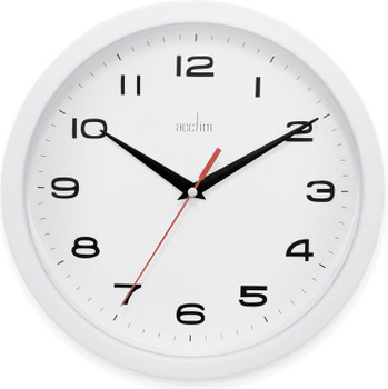 Acctim Aylesbury Quartz Wall Clock 245Mm Diameter White - 92/301 92/301 Acctim Aylesbury Quartz Wall Clock 245Mm Diameter White - 92/301 92/301