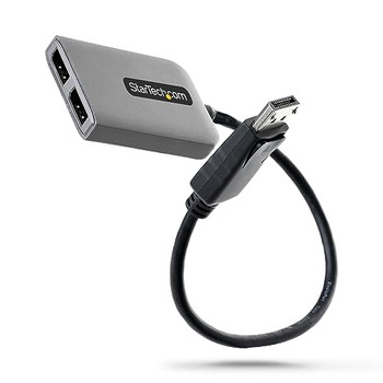 Startech.Com 2-Port Dual 4K 60Hz Displayport Mst Hub 1Ft 30Cm Built-In Cable MST14DP122DP Startech.Com 2-Port Dual 4K 60Hz Displayport Mst Hub 1Ft 30Cm Built-In Cable MST14DP122DP