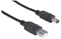 Manhattan 333375 USB-A 2.0 - Mini USB-B 2.0 333375