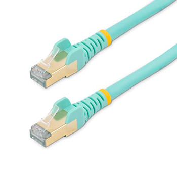 Startech.Com 5M Aqua Cat6a Rj45 Ethernet Stp Cable 6ASPAT5MAQ