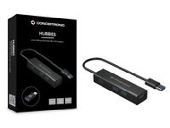 Conceptronic HUBBIES06B 4-Port Usb 3.0 Aluminum Hub HUBBIES06B