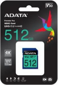 ADATA ASDX512GUI3V30S-R 512GB UHS-I U3 V30S ASDX512GUI3V30S-R