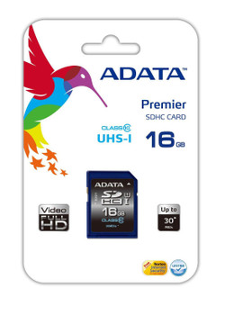 ADATA ASDH16GUICL10-R 16GB SDHC Class 10 ASDH16GUICL10-R