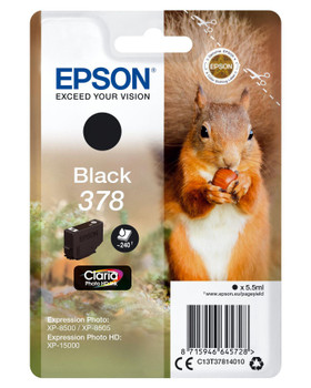 Epson C13T37814020 Singlepack Black 378 C13T37814020