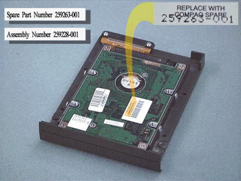 HP 259263-001-RFB CPQ 1.4GB 2.5" IDE HARD DRIVE 259263-001-RFB