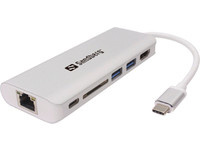 Sandberg 136-18 USB-C Dock HDMI+LAN+SD+USB.61W 136-18