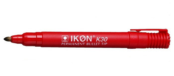 Valuex Permanent Marker Bullet Tip 2Mm Line Red Pack 10 K30-02