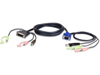 Aten 2L-7DX3U VGA USB to DVI KVM Cable 3m 2L-7DX3U