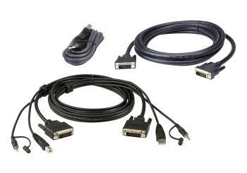 Aten 2L-7D02UDX3 DVI Dual Display KVM cable 2L-7D02UDX3