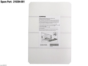 Hewlett Packard Enterprise 216394-001 BD.SLOT INTRFC.DL380 FIX 216394-001