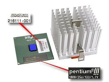 HP 216111-001-RFB Processor w/ Heat Sink. 1GHz/1 216111-001-RFB