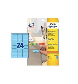Avery L6032-20 Self-Adhesive Label Blue 480 L6032-20