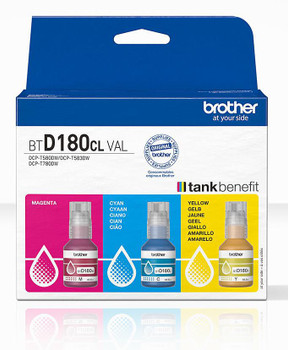 Brother BTD180CLVAL Coloured Multipack Ink Bottles BTD180CLVAL