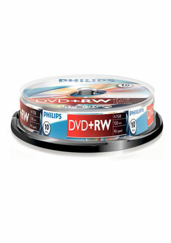 Philips DW4S4B10F/10 10 x DVD+RW - 4.7GB / 120min DW4S4B10F/10