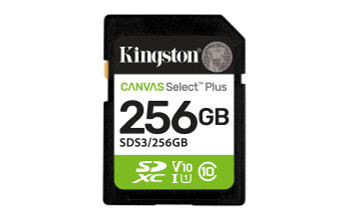 Kingston SDS3/256GB 256Gb Sdxc Canvas Select Plus SDS3/256GB