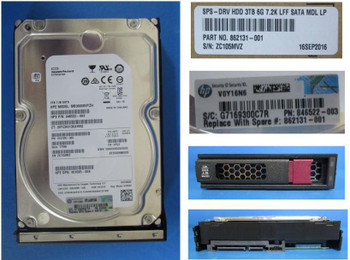 Hewlett Packard Enterprise 861688-S21 DRV HDD 3TB 6G 7.2K LFF SATA 861688-S21