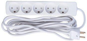 MicroConnect W125895476 5-way Danish Power Strip 5m GRU0055WDK