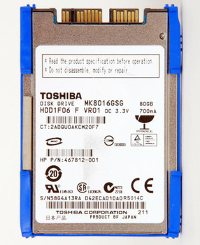 HP 492566-001-RFB 80GB 2530p SSD Drive 1.8" 492566-001-RFB