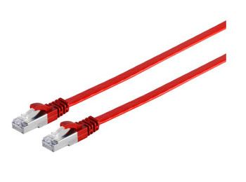 MicroConnect V-UTP6A02R-FLAT U/UTP CAT6A 2M Red Flat V-FTP6A02R-FLAT