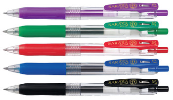 Zebra Sarasa Clip Eco Gel Pen Medium Point Violet Pack 12 35148 35148