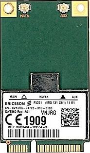 Dell FJ8J9 Wireless Mobile Express Card FJ8J9