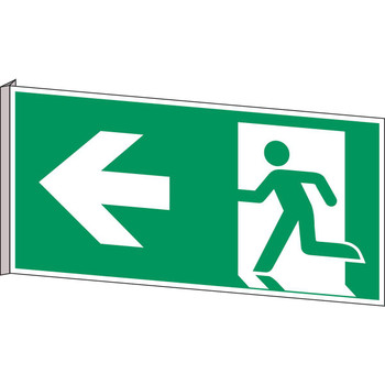 Brady E/A270/E001/NT-BIPVC-400X200/1-B Emergency exit left - ISO E/A270/E001/NT-BIPVC-400X200/1-B
