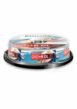Philips DR8S8B10F/00 10x DVD+R DL. 8.5GB/240min. 8x DR8S8B10F/00