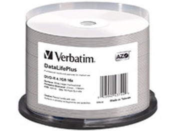 Verbatim 43744 DVD-R 16X bulk 4.7GB Wide ink 43744