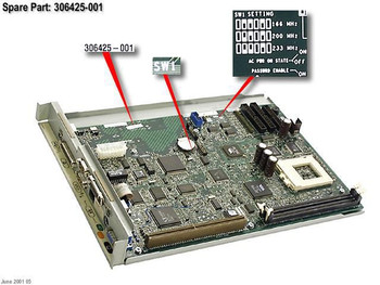 HP 306425-001-RFB BOARD.PROC W/O PROC 306425-001-RFB