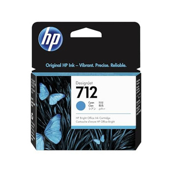 Hp 712 Cyan Standard Capacity Ink Cartridge 29Ml - 3ED67A 3ED67A
