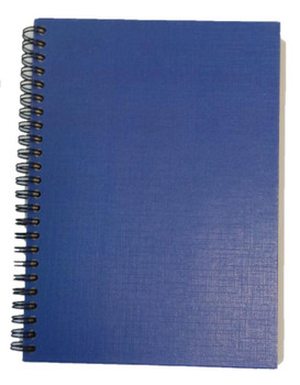 Valuex A5 Wirebound Hard Cover Notebook Ruled 160 Pages Blue Pack 5 67939VCx5
